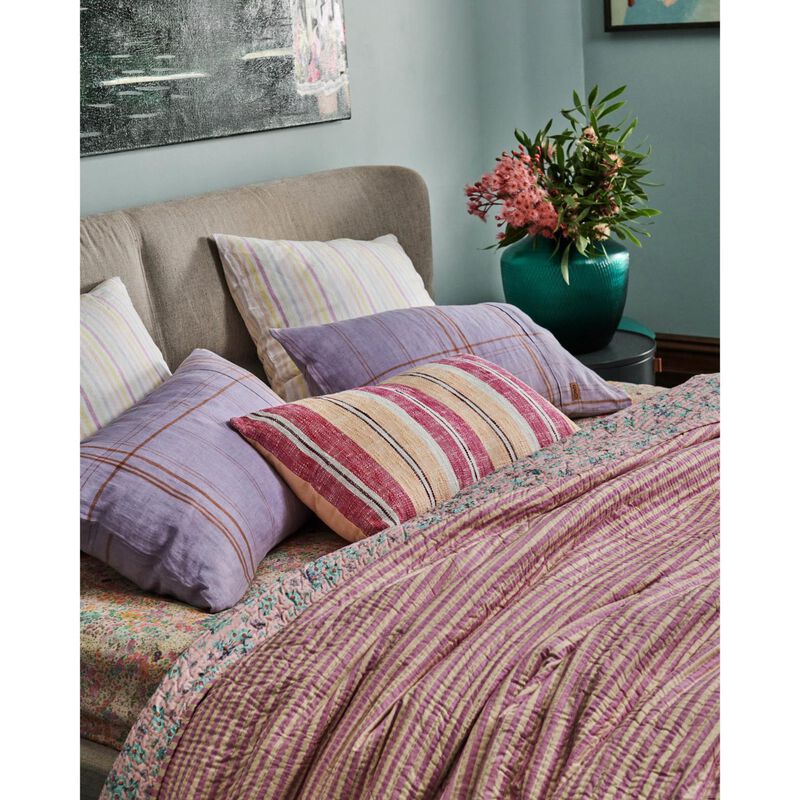 Kip&Co Little Blue Flower Kantha Bedspread image number 1